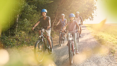 Gruppe Radfahrer in Hessen Gruppe Radfahrer in Hessen