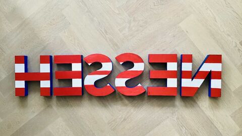 Kleine Hessen-Buchstaben der Otfried Preussler Schule Bad Soden am Taunus