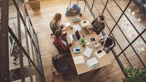 Ein junges Start-up Team